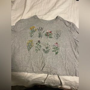 cropped grey shirt from target